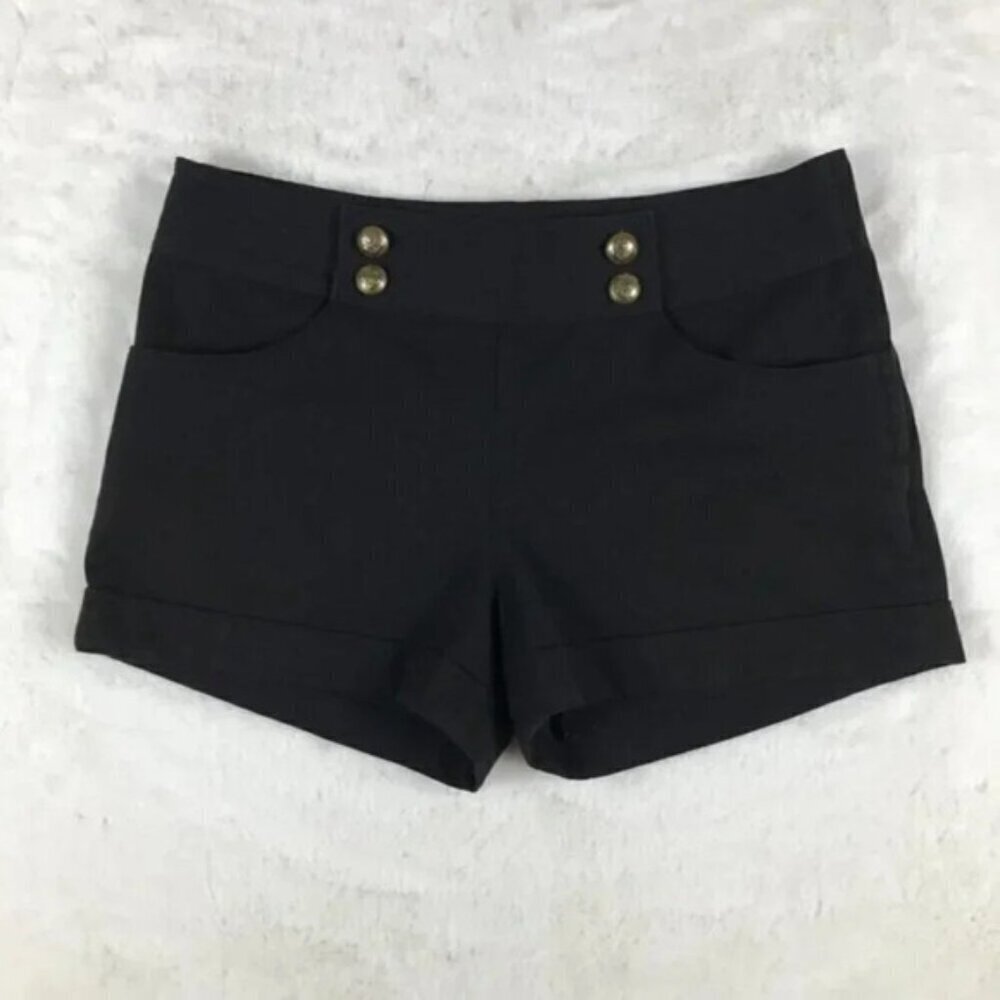 H&M Black Casual Nautical Shorts Size 8 - Picture 5 of 11